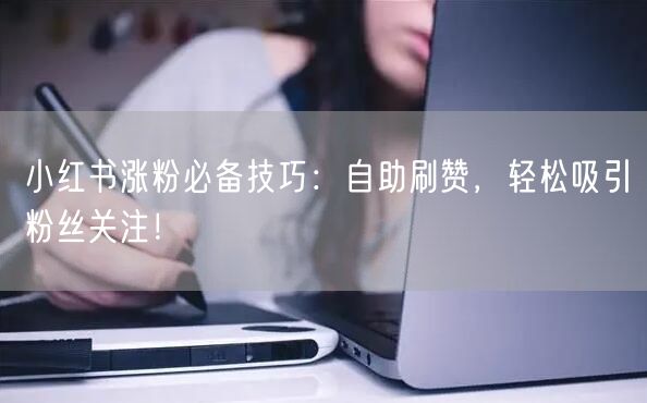 小红书涨粉必备技巧：自助刷赞，轻松吸引粉