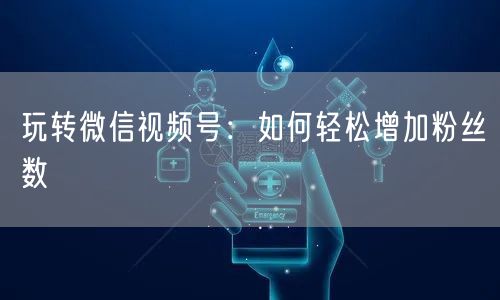 玩转微信视频号：如何轻松增加粉丝数