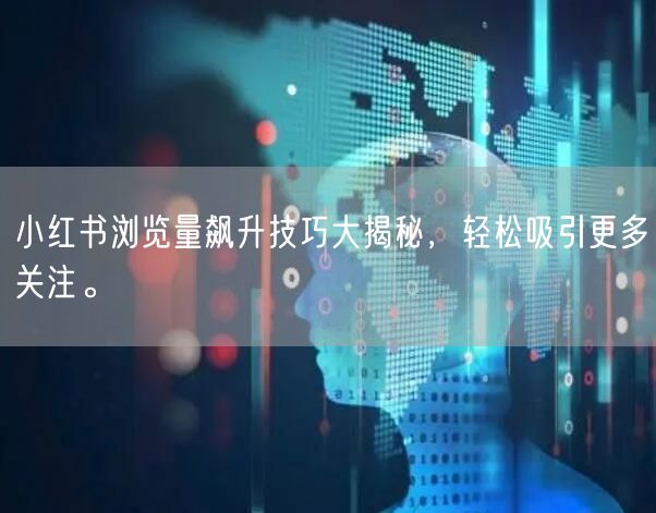 小红书浏览量飙升技巧大揭秘，轻松吸引更多