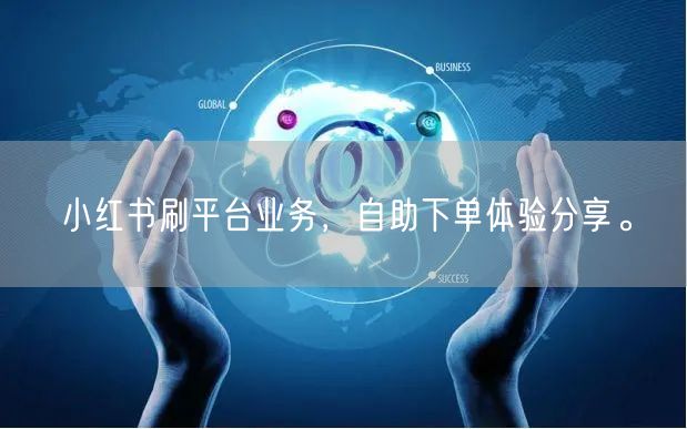 小红书刷平台业务，自助下单体验分享。
