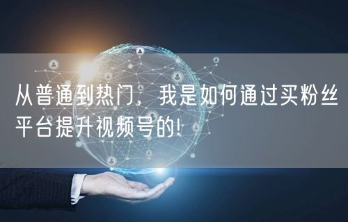 从普通到热门，我是如何通过买粉丝平台提升
