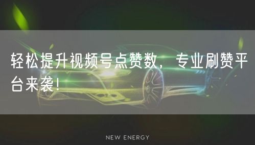 轻松提升视频号点赞数，专业刷赞平台来袭！