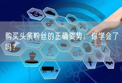 购买头条粉丝的正确姿势，你学会了吗？