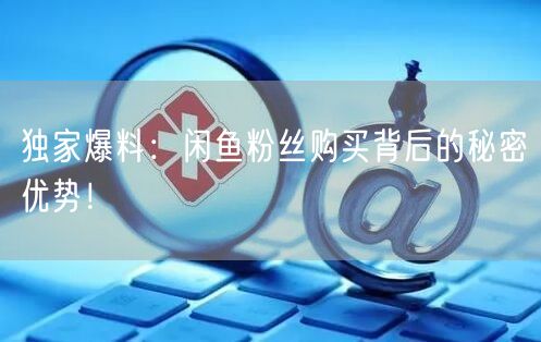 独家爆料：闲鱼粉丝购买背后的秘密优势！