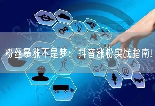 粉丝暴涨不是梦：抖音涨粉实战指南!